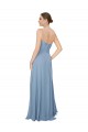 Dusty Blue Strapless Sleeveless Low Back A-Line Bridesmaid Dress / Evening Dress Townsville