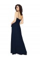 Dark Navy V-Neck Sleeveless Low Back A-Line Bridesmaid Dress / Formal Dress Townsville