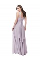 Pink Glow V-Neck Sleeveless Low Back A-Line Bridesmaid Dress Townsville