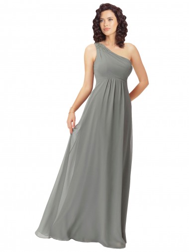 Wisteria One Shoulder Sleeveless A-Line Bridesmaid Dress Townsville