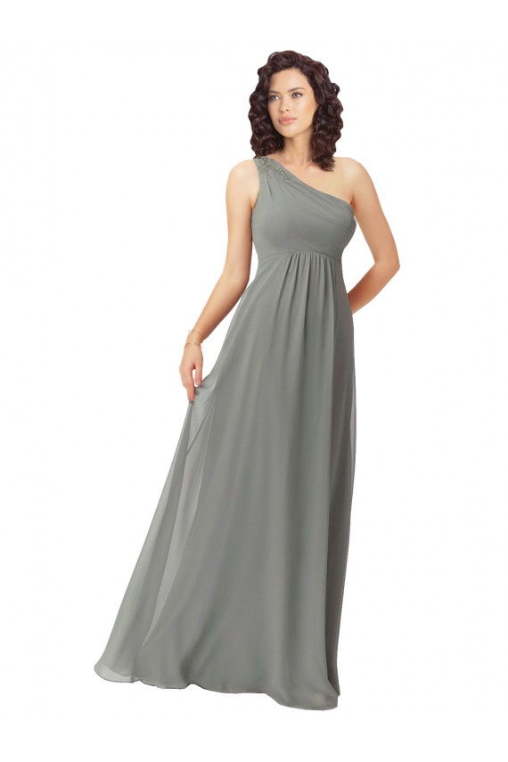 Wisteria One Shoulder Sleeveless A-Line Bridesmaid Dress Townsville