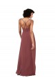 Black V-Neck Sleeveless Open Back Column Formal Evening Gown / Bridesmaid Dress Townsville