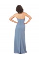 Burgundy Strapless Sleeveless Soft Chiffon Sheath Bridesmaid Dress Townsville