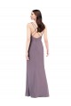 Dark Lavender Sweetheart Sleeveless Open Back Column Formal Evening Gown / Bridesmaid Dress Townsville
