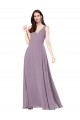 Dark Lavender V-Neck Sleeveless V-Back Sheath Formal Evening Gown / Bridesmaid Dress Townsville