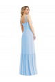 Light Sky Blue Sweetheart Sleeveless A-Line Semi Formal Evening Dress / Bridesmaid Dress Townsville