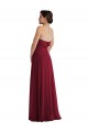 Burgundy Strapless Sleeveless Low Back A-Line Formal Evening Gown / Bridesmaid Dress Townsville