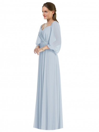 Sea Glass Sweetheart Puff Sleeves A-Line Formal Evening Gown / Bridesmaid Dress Townsville
