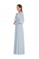 Sea Glass Sweetheart Puff Sleeves A-Line Formal Evening Gown / Bridesmaid Dress Townsville