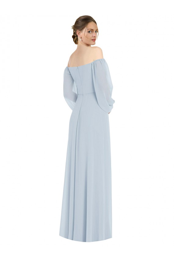 Sea Glass Sweetheart Puff Sleeves A-Line Formal Evening Gown / Bridesmaid Dress Townsville