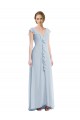 Sea Glass V-Neck Sleeveless V-Back A-Line Black Tie Evening Gown / Bridesmaid Dress Townsville