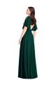 Ever Green Bateau Neck Bell Sleeves V-Back A-Line Semi Formal Evening Dress / Bridesmaid Dress Townsville