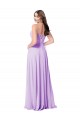Lilac Scoop Neck Sleeveless A-Line Bridal Party Dress Townsville
