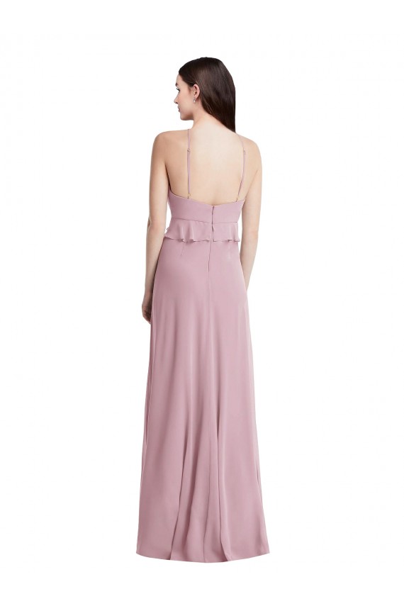 Primrose Halter Neck Sleeveless Low Back A-Line Bridesmaid Dress / Evening Dress Townsville