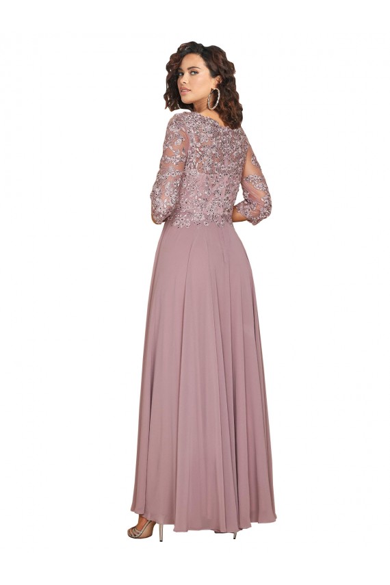 V-Neck Long Sleeves A-Line Prom Dress / Bridesmaid Dress Townsville