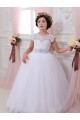 Ivory Sweetheart Cap Sleeves Ball Gown Flower Girl Dresses Townsville