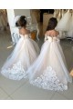 Ivory Sweetheart Long Sleeves Ball Gown Little Flower Girl Dress Townsville