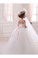 Ivory Sweetheart Sleeveless Tulle Ball Gown Flower Girl Dress Townsville