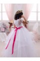 Ivory Sweetheart Short Sleeves Ball Gown Little Flower Girl Dress Townsville