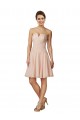 Pink Sweetheart Sleeveless Soft Chiffon & Lace A-Line Bridesmaid Dress Townsville