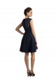 Dark Navy V-Neck Sleeveless Lace A-Line Bridesmaid Dress / Evening Dress Townsville