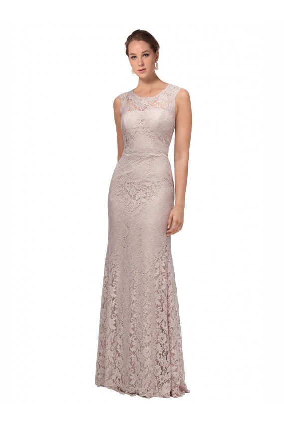 Scoop Neck Sleeveless Mermaid Prom Dress / Bridesmaid Dress Townsville