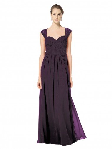 Grape Sweetheart Sleeveless Keyhole Back A-Line Formal Dress / Bridesmaid Dress Townsville