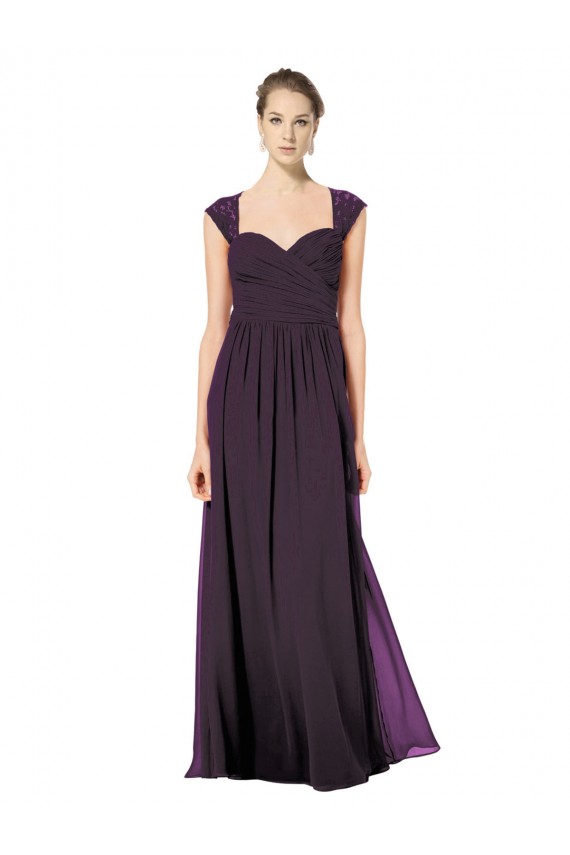Grape Sweetheart Sleeveless Keyhole Back A-Line Formal Dress / Bridesmaid Dress Townsville