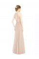 Champagne High Neck Sleeveless Keyhole Back A-Line Prom Dress / Bridesmaid Dress Townsville