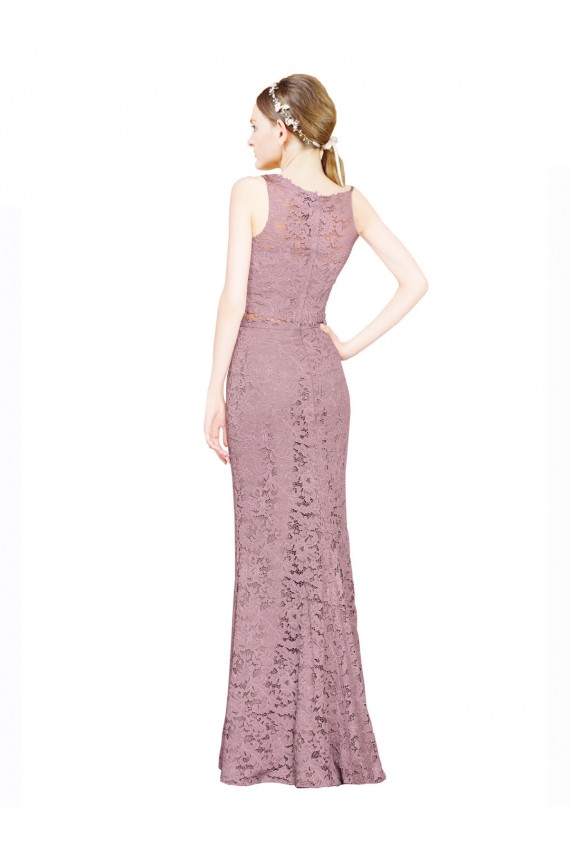 Illusion Neck Sleeveless Mermaid Prom Dress / Bridesmaid Dress Townsville