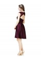 Grape Square Neck Sleeveless Open Back A-Line Bridesmaid Dress Townsville