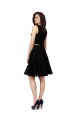 Black Jewel Neck Sleeveless A-Line Bridesmaid Dress Townsville