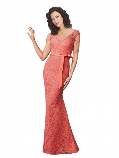 V-Neck Sleeveless Open Back Mermaid Bridesmaid Dress Townsville