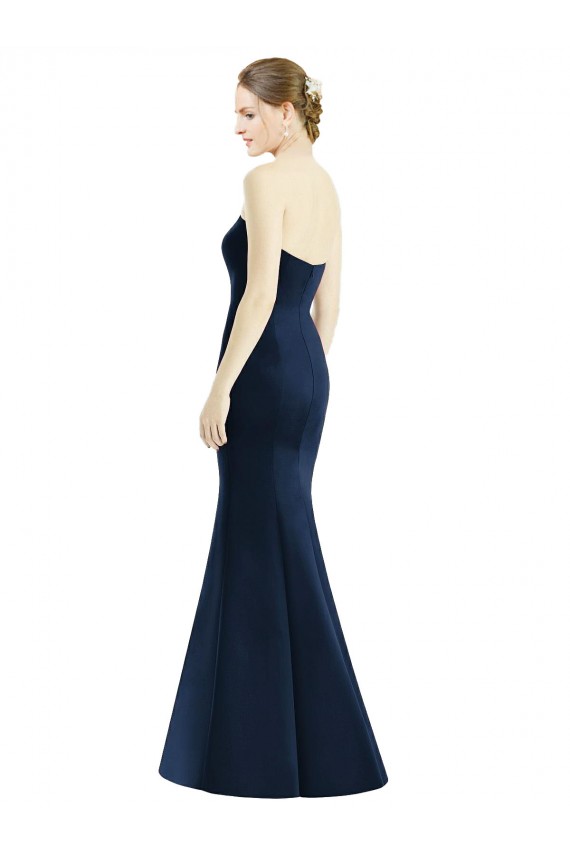 Dark Navy Sweetheart Sleeveless Mermaid Bridesmaid Dress Townsville