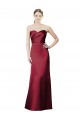 Burgundy Strapless Sleeveless Mermaid Bridesmaid Dress / Evening Dress Townsville