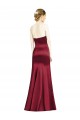 Burgundy Sweetheart Sleeveless Satin Mermaid Bridesmaid Dress Townsville