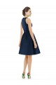 Dark Navy Halter Neck Sleeveless A-Line Bridesmaid Dress Townsville