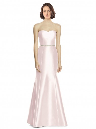 Pink Strapless Sleeveless Mermaid Bridesmaid Dress Townsville