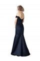 Dark Navy V-Neck Cap Sleeves Mermaid Prom Dress / Bridesmaid Dress Townsville