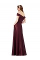 Burgundy Gold Strapless Cap Sleeves A-Line Black Tie Evening Gown / Prom Dress / Bridesmaid Dress Townsville