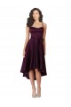 Grape Scoop Neck Neck Sleeveless Open Back A-Line High Low Prom Dress / Bridesmaid Dress Townsville