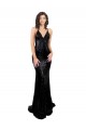 Black V-Neck Sleeveless Open Back Mermaid Black Tie Evening Gown / Prom Dress / Bridesmaid Dress Townsville