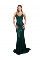 Dark Green V-Neck Sleeveless Low Back Mermaid Formal Evening Gown / Prom Dress / Bridesmaid Dress Townsville