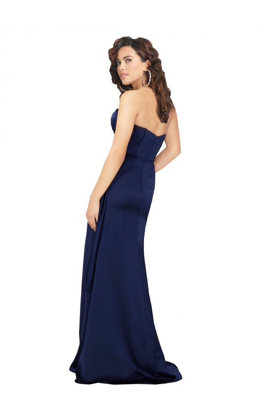 Sapphire Strapless Sleeveless A-Line Formal Evening Gown / Prom Dress / Bridesmaid Dress Townsville