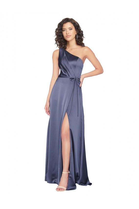 Dusk One Shoulder Sleeveless A-Line Formal Evening Gown / Prom Dress / Bridesmaid Dress Townsville