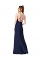 Sapphire High Neck Sleeveless Open Back Sheath Formal Evening Gown / Prom Dress / Bridesmaid Dress Townsville