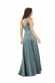 Black V-Neck Sleeveless V-Back A-Line Formal Evening Gown / Prom Dress / Bridesmaid Dress Townsville