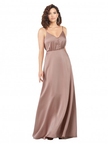 Dusty Pink Sweetheart Sleeveless A-Line Formal Evening Gown / Bridesmaid Dress Townsville