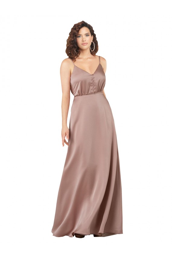 Dusty Pink Sweetheart Sleeveless A-Line Formal Evening Gown / Bridesmaid Dress Townsville