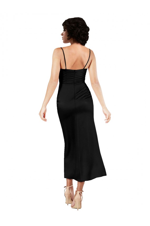 Black Cowl Neck Sleeveless A-Line Formal Evening Gown / Prom Dress / Bridesmaid Dress Townsville